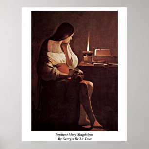 Poster Pénitent Mary Magdalene Par Georges De La Tour