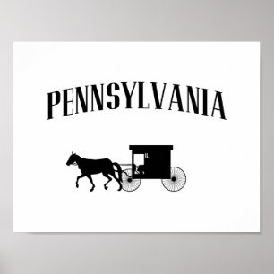 Poster Pennsylvania Amish Carriage