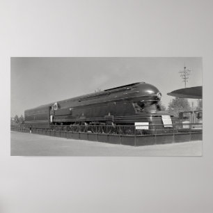 Poster Pennsylvania Railroad Class S1 Locomotive - 1939