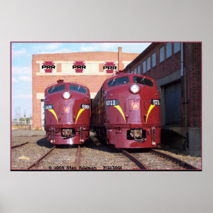 Poster Pennsylvania Railroad E-8a, s (JTFS) 5809 et 5711