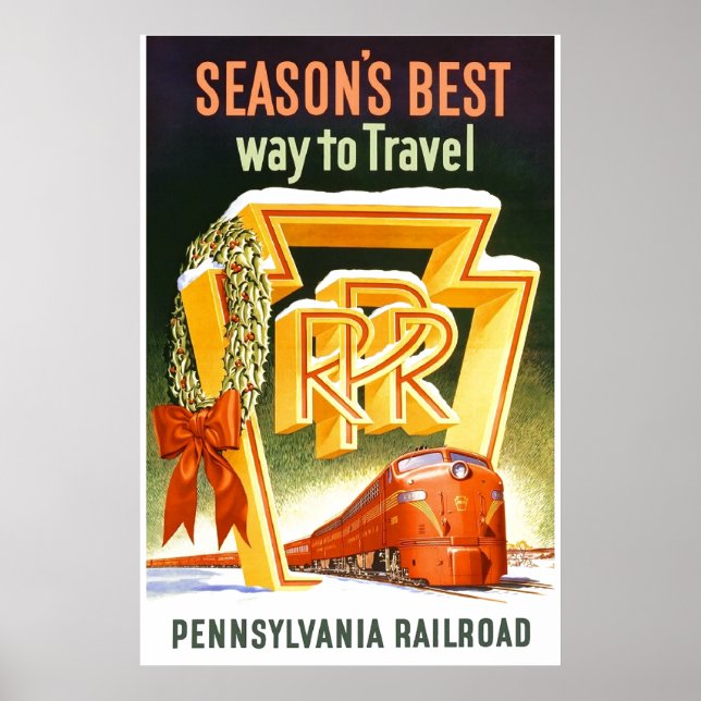 Poster Pennsylvania Railroad, la meilleure façon de voyag (Devant)