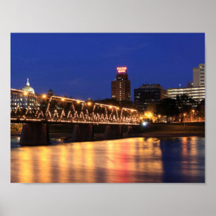 Poster Pennsylvania State Walnut Street Bridge