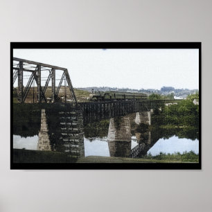 Poster Pennsylvanie Pont ferroviaire Mont Clare PA