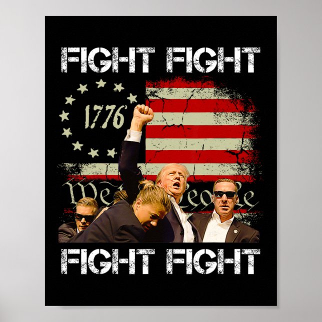 Poster Pennsylvanie Trump 2024 Lutte ! (Devant)