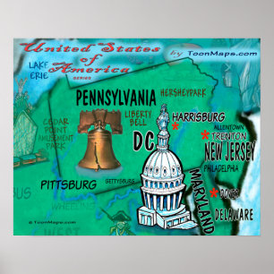 Poster Pennsylvanie USA