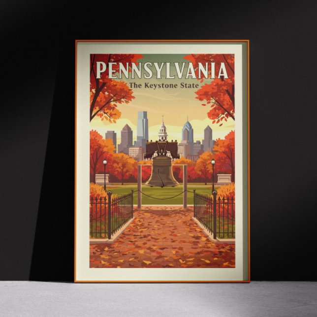 Poster Pennsylvanie vintage (Créateur téléchargé)