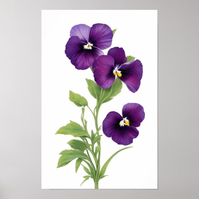 Poster Pensée Violette (Devant)