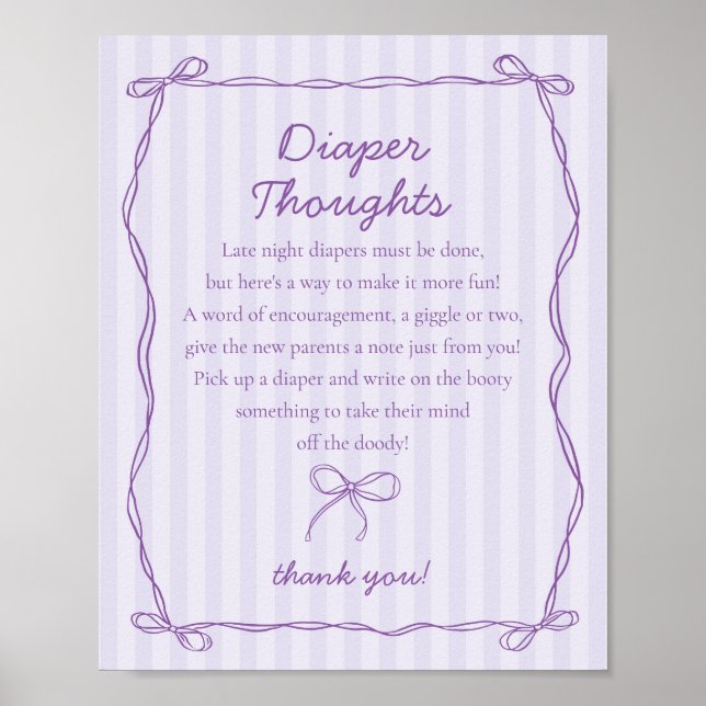 Poster Pensées de couches de lave-vaisselle pourpre Coque (Devant)