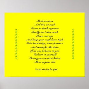 Poster Penser positif