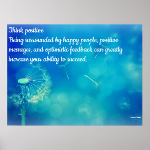 Poster Penser positif