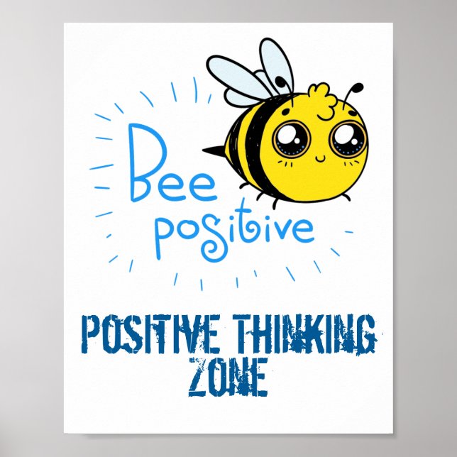 Poster Penser Positive Abee Positive Mignonne Abee (Devant)