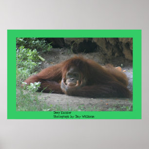 Poster Penseur profond