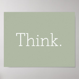 Poster Pensez.