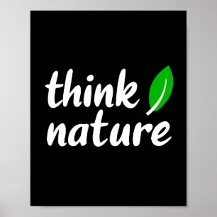 Poster Pensez à la nature
