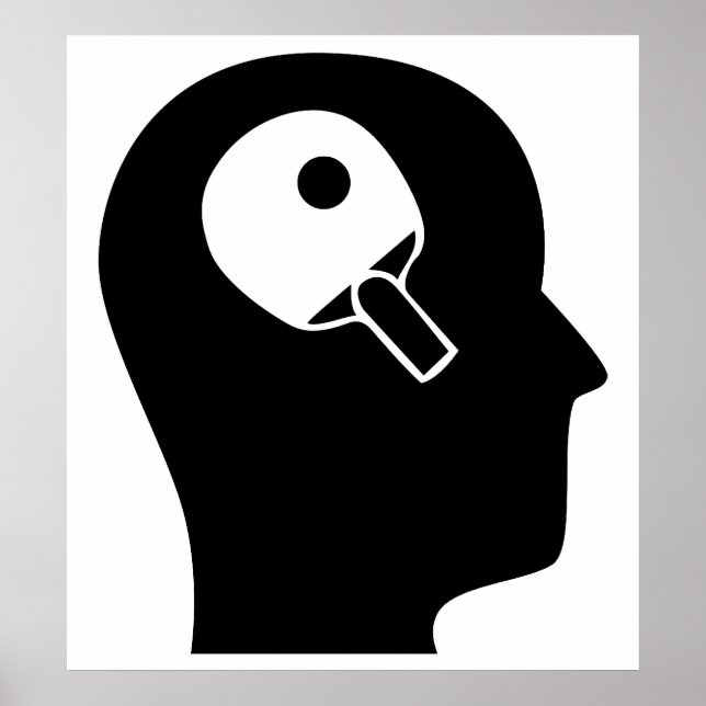 Poster Pensez Au Tennis De Table (Devant)