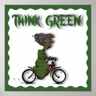 Poster PENSEZ Green-POSTER