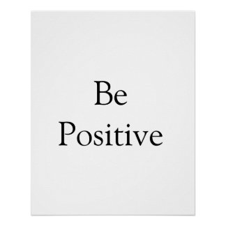 Poster pensez positif motivation entreprise ajouter nom t