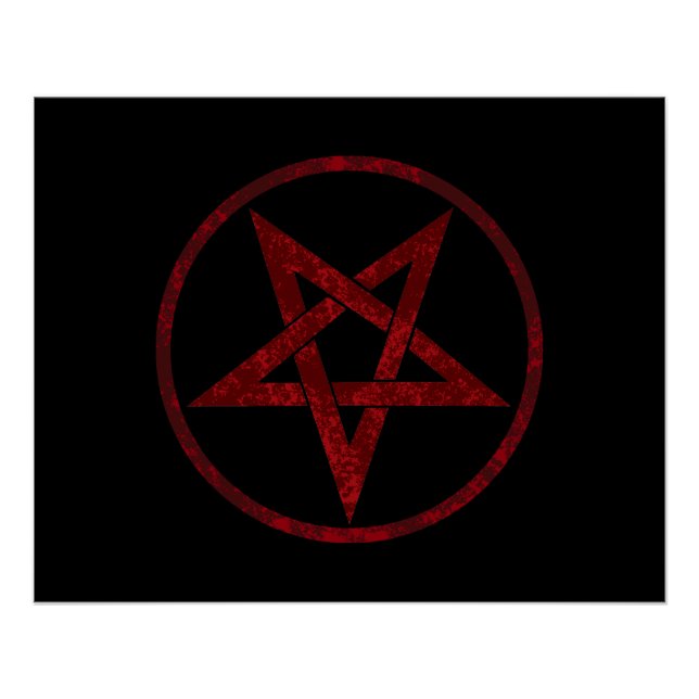 Poster Pentagram Red Devil (Devant)