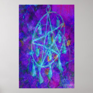 Poster Pentagramme bleu Royale par JudyMarisa