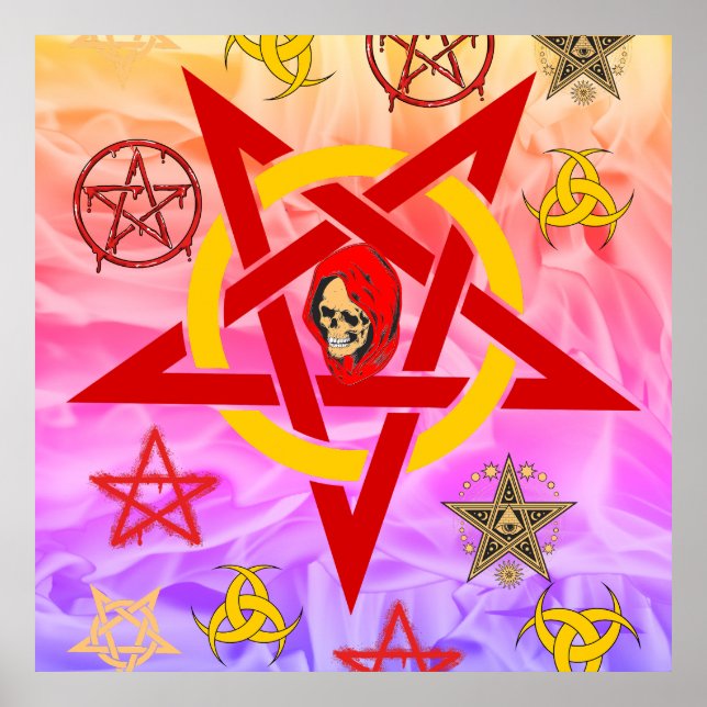 Poster Pentagramme Pentagramme Pentagramme occulte (Devant)