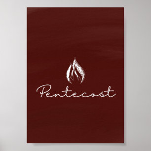 Poster Pentecost Liturgical Card Print