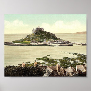Poster Penzance, le bâti de St Michael, les Cornouailles,