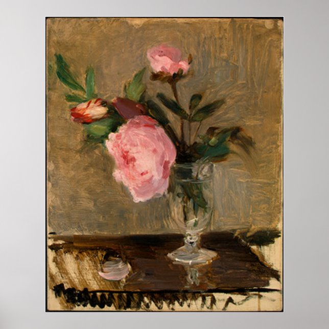 Poster Peonies Berthe Morisot Art (Devant)