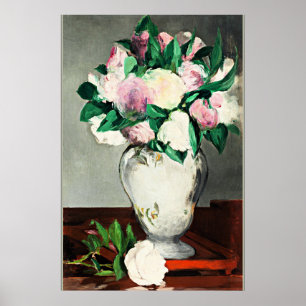 Poster Peonies, célèbre peinture Edouard Manet