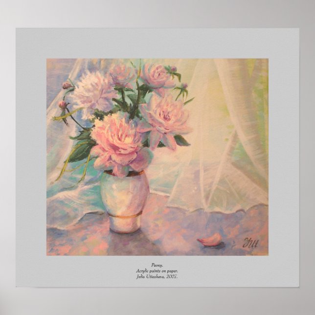 Poster Peony. (Devant)