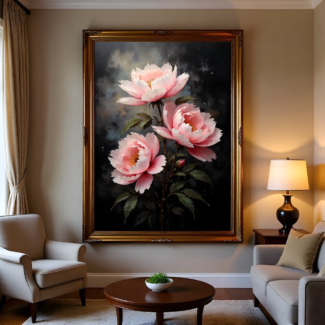 Poster Peony Floral Artwork (Créateur téléchargé)