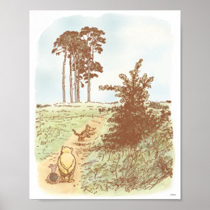 Poster Pépinière Classique Winnie l'ourson et ses Amis