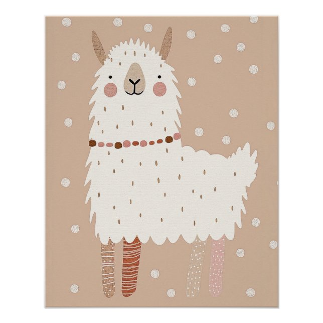 Poster Pépinière d'animaux, Pastel pour enfants (Devant)