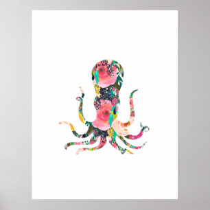 Poster Pépinière d'art mural d'octopus