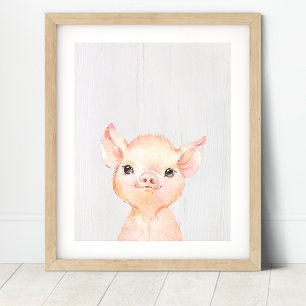 Poster Pépinière de ferme de cochons