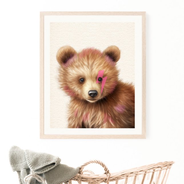 Poster Pépinière d'ours à cheveux rose (Créateur téléchargé)