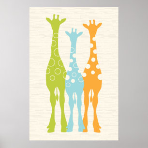 Poster Pépinière Giraffe