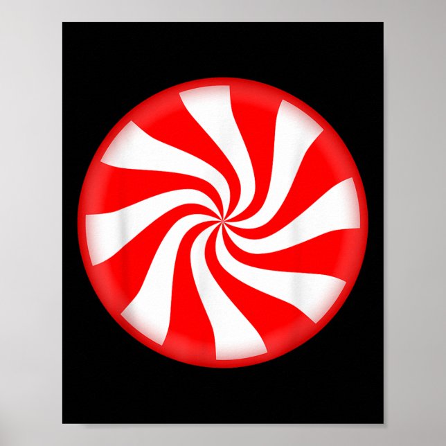 Poster Peppermint Candy Christmas  (Devant)