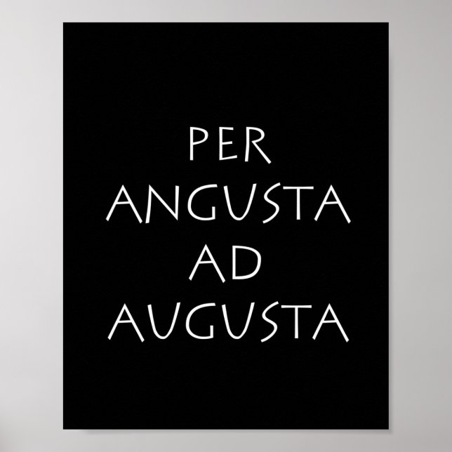 Poster Per angusta ad augusta (Devant)