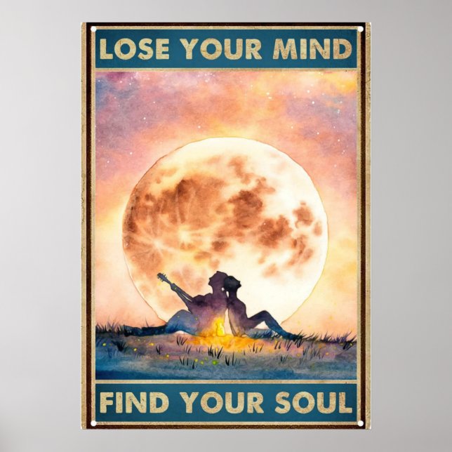 Poster Perdre votre esprit Trouver votre âme (Devant)