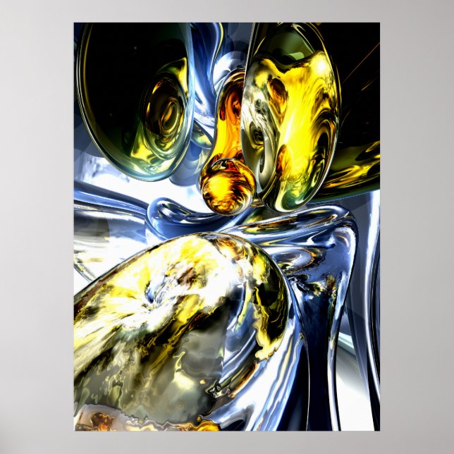 Poster perdu dans l'espace Abstrait (Devant)