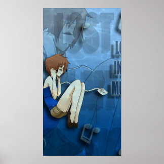 Poster perdu dans ma musique