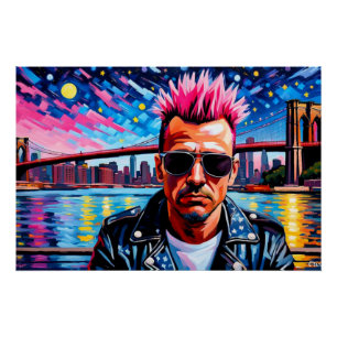 POSTER PERDU GARÇONS-PUNK DANS LA VILLE 2