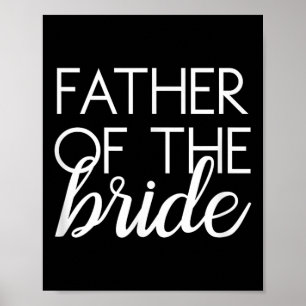 Poster Père De La Mariée Matching Famille Mariage