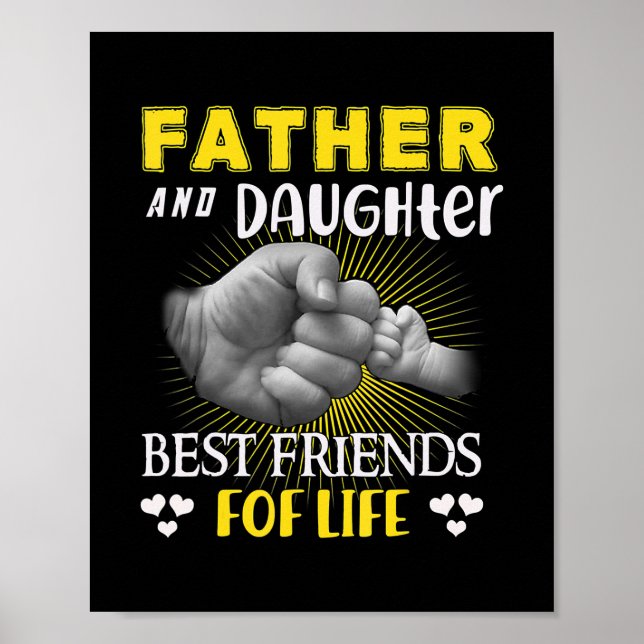 Poster Père Et Fille Meilleurs Amis De La Vie (Devant)