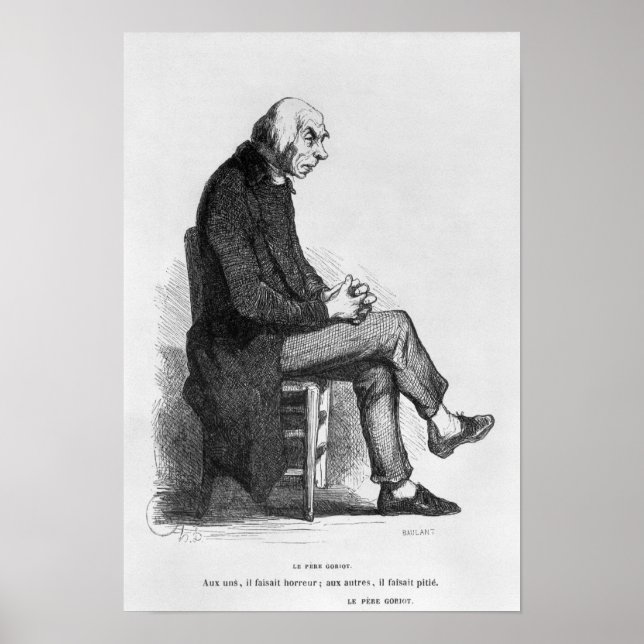 Poster Père Goriot, illustration de 'Le Pere (Devant)