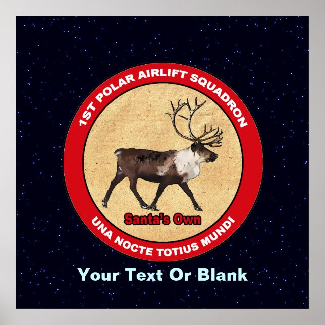 Poster Père Noël - 1er Escadron de transport aérien polai (Devant)