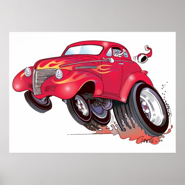 Poster père Noël 39 Chevy (Devant)