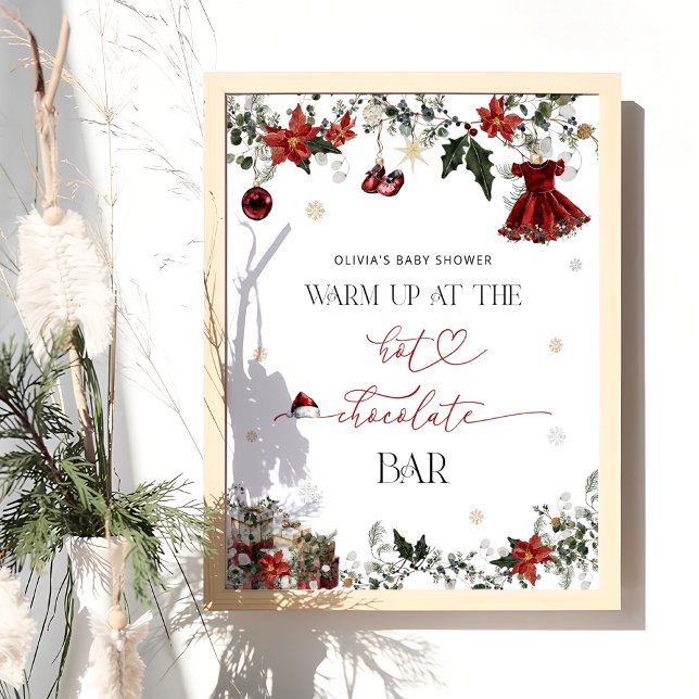 Poster Père Noël Baby Warm up at the Hot Chocolate Bar (Créateur téléchargé)