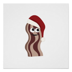 Poster Père Noël Bacon