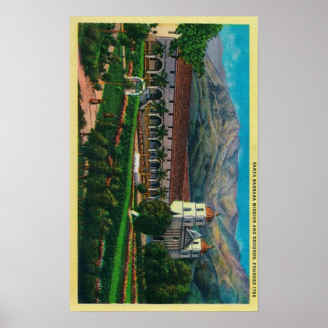 Poster Père Noël Barbara Mission et terrains (Devant)